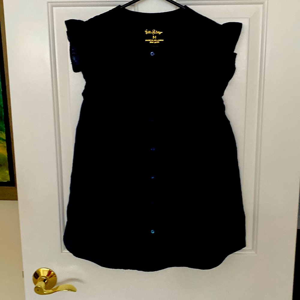 Lily Pulitzer linen sleeveless top